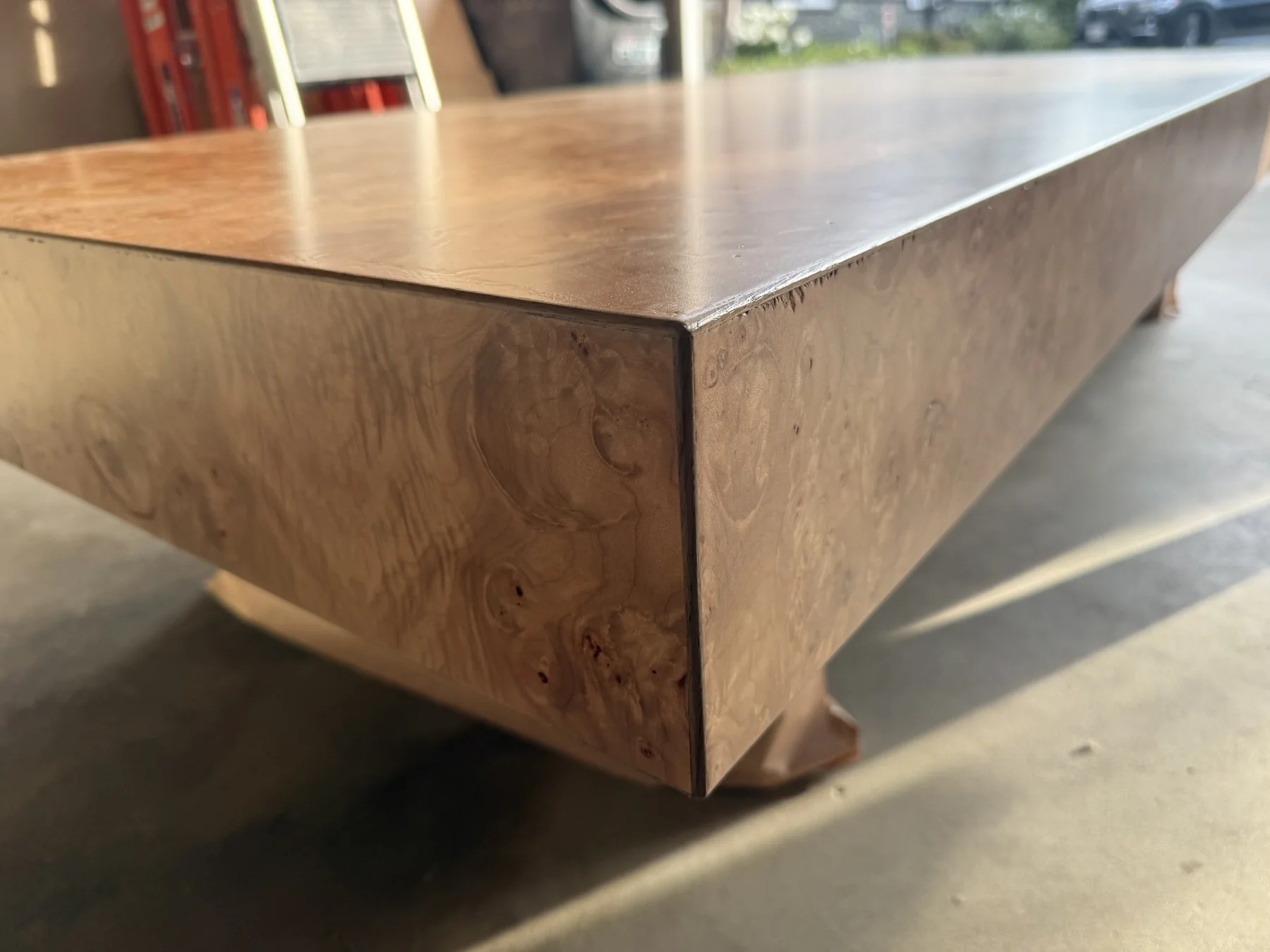 Custom Burl Coffee Table Ã‚Â· Encino Ã¢â‚¬â€ project view — image 3