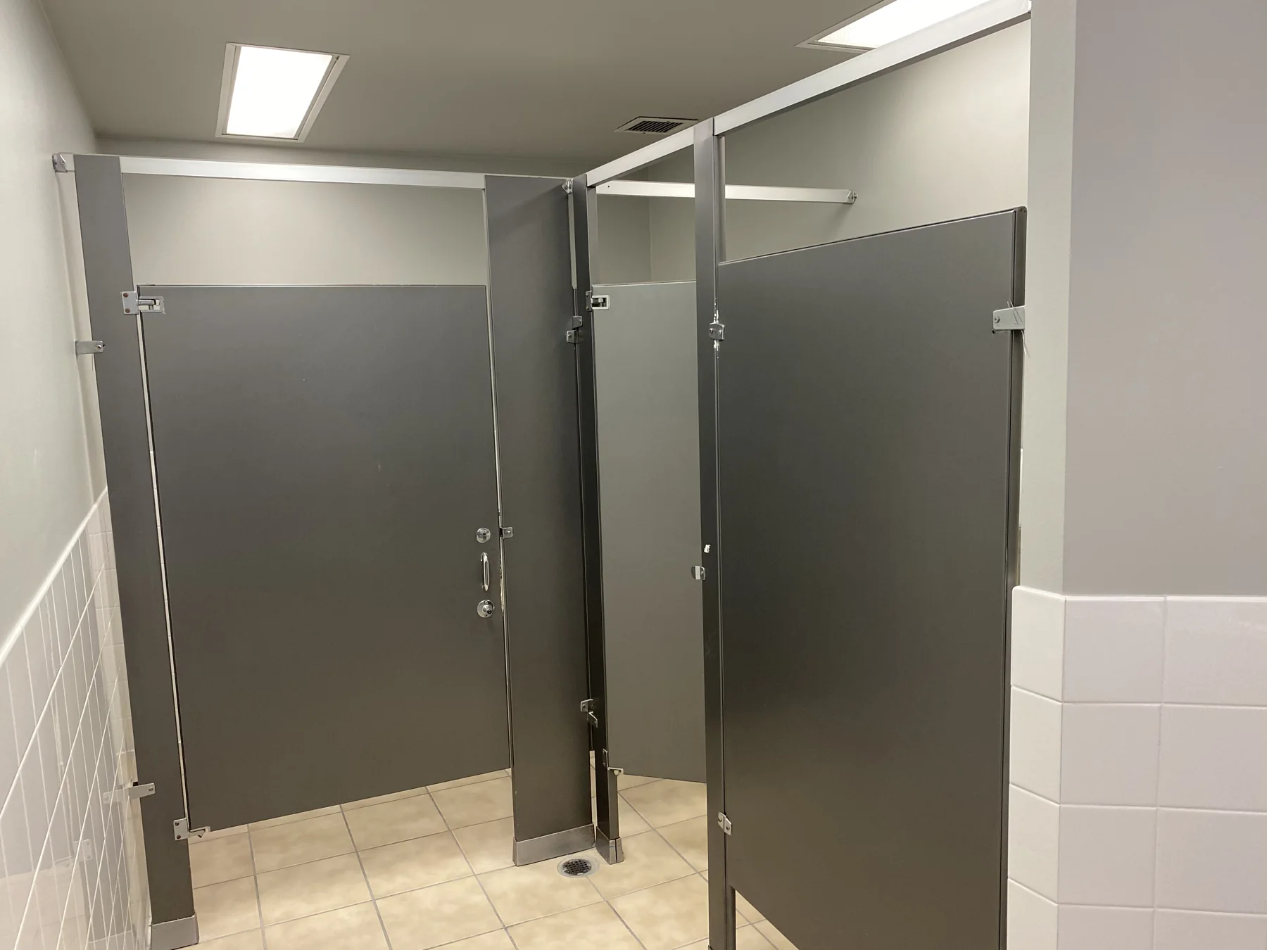 Restroom partitions and accessible stall — image 2