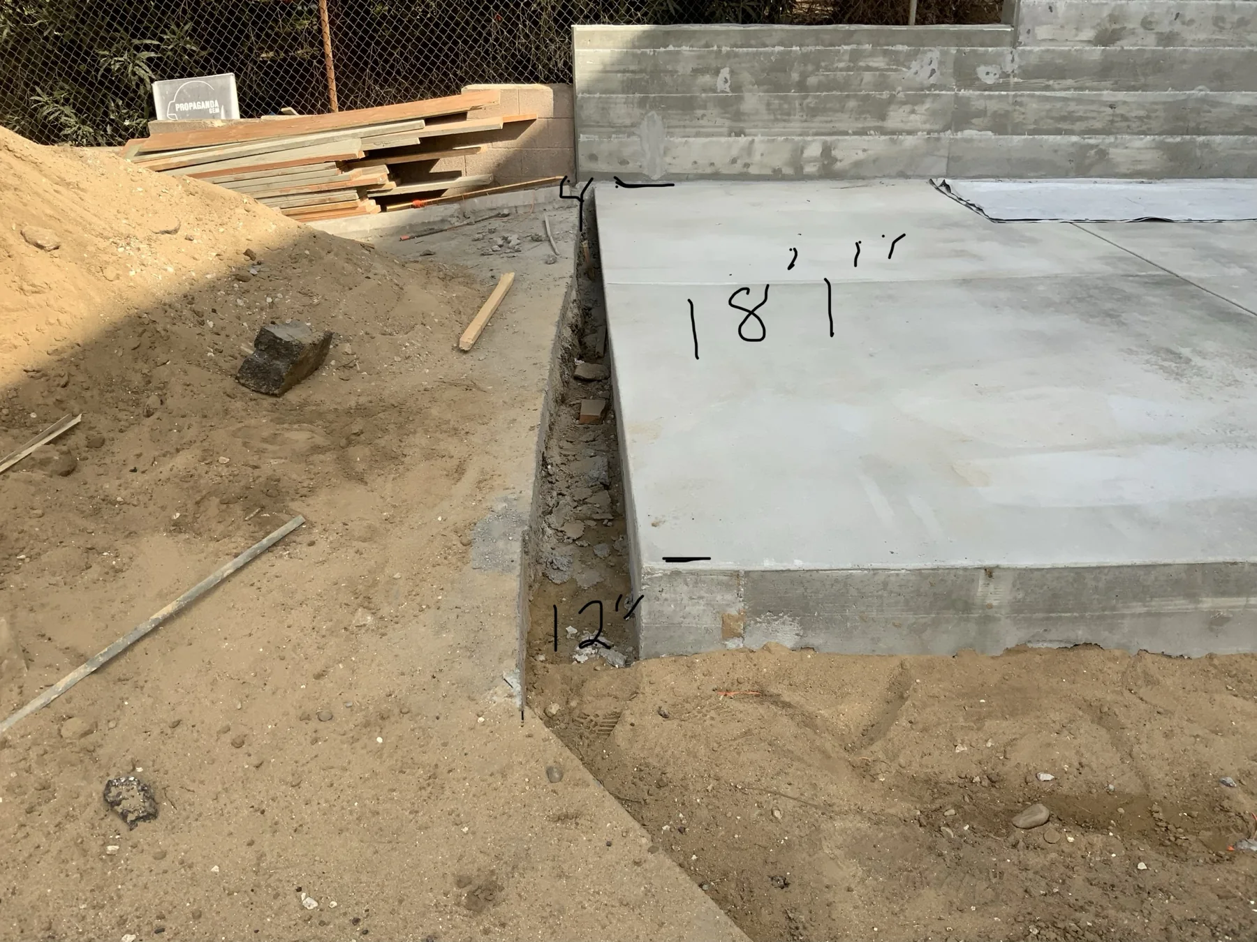 New concrete access-route section — image 1