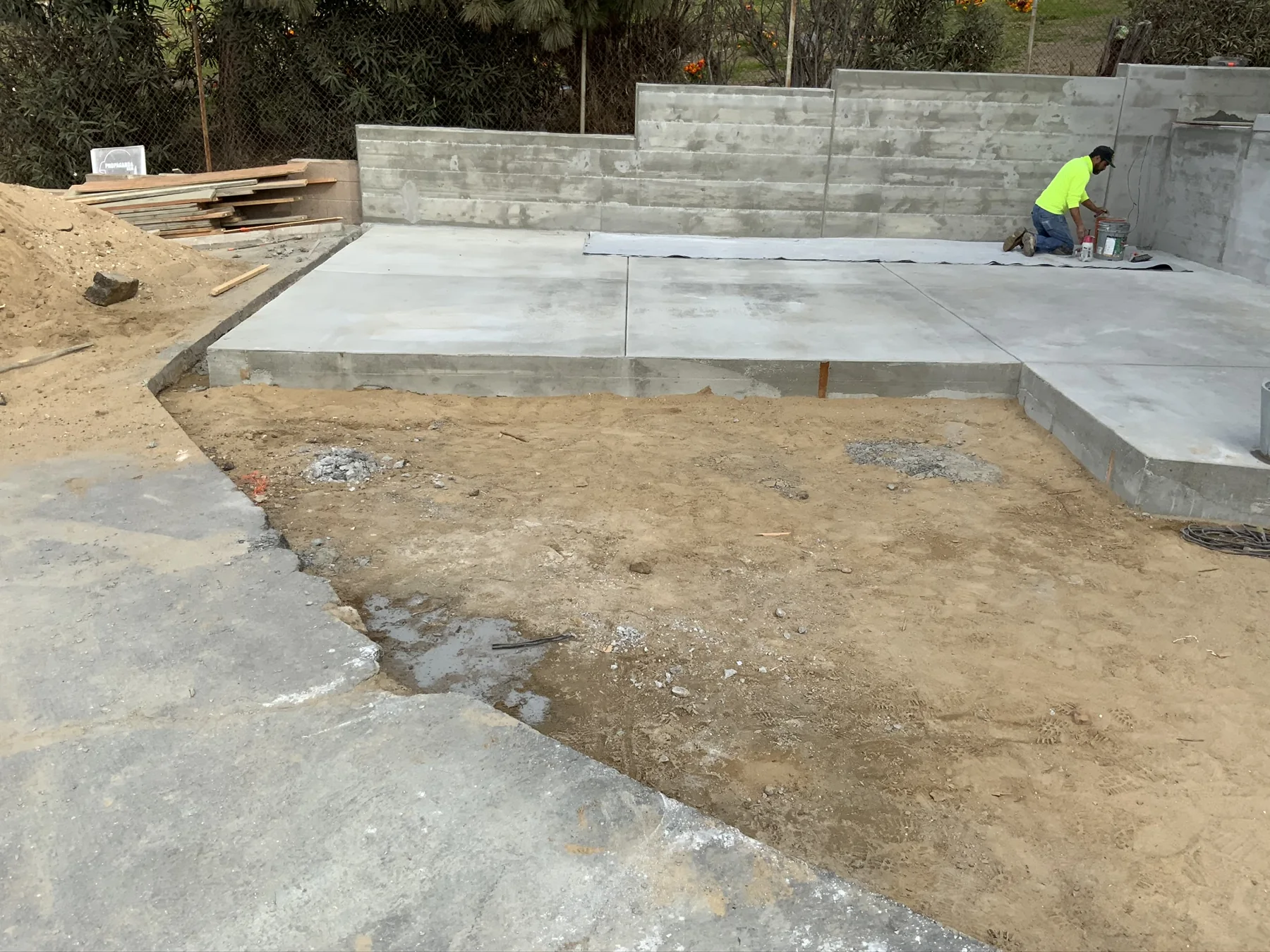 Formed access area before completion — image 3
