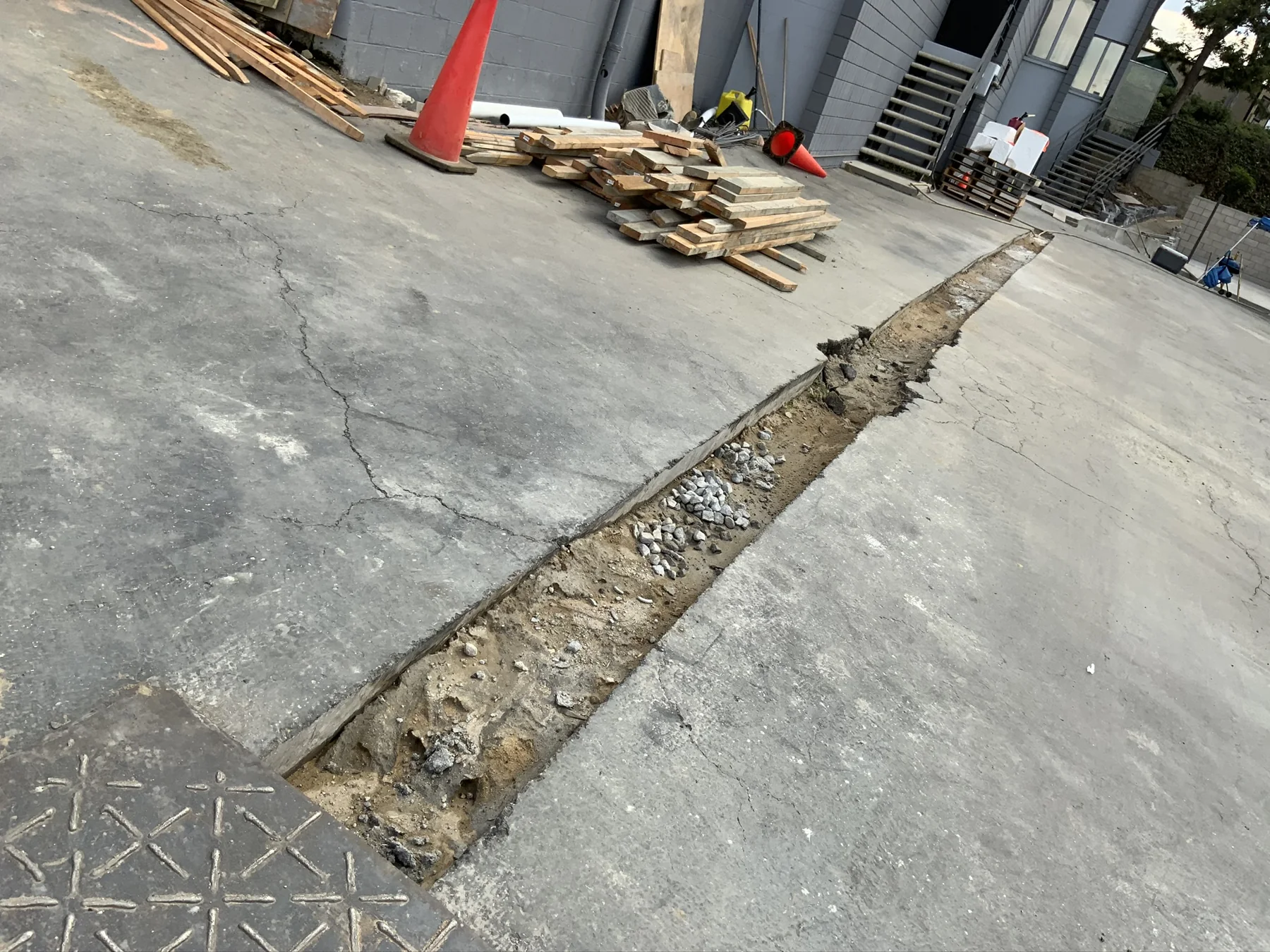 Trench preparation for new concrete — image 5