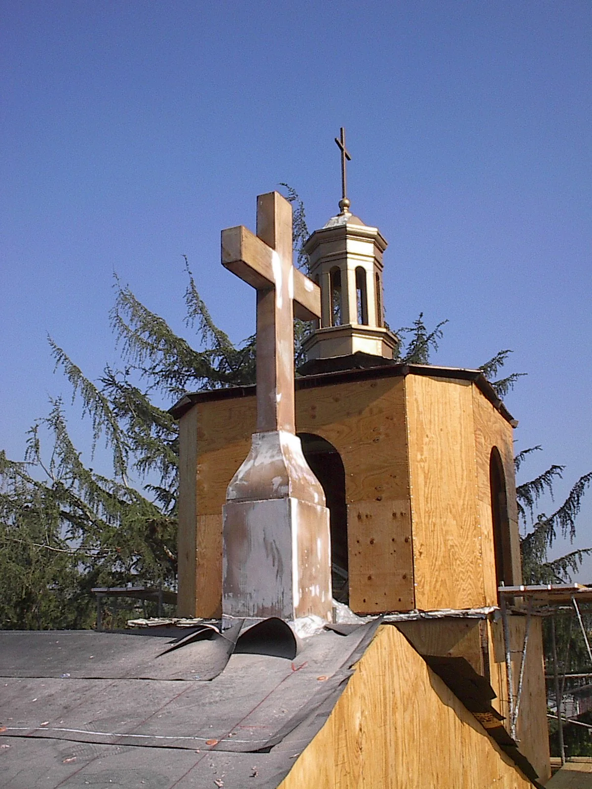 Holy Redeemer exterior tower construction — image 4